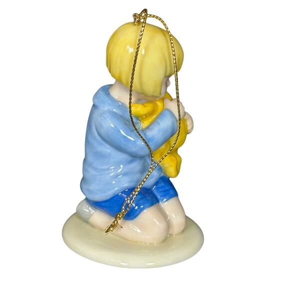 Disney Christopher Robin Pooh Bear "How I Do Love You" Porcelain Ornament! - Picture 3 of 5